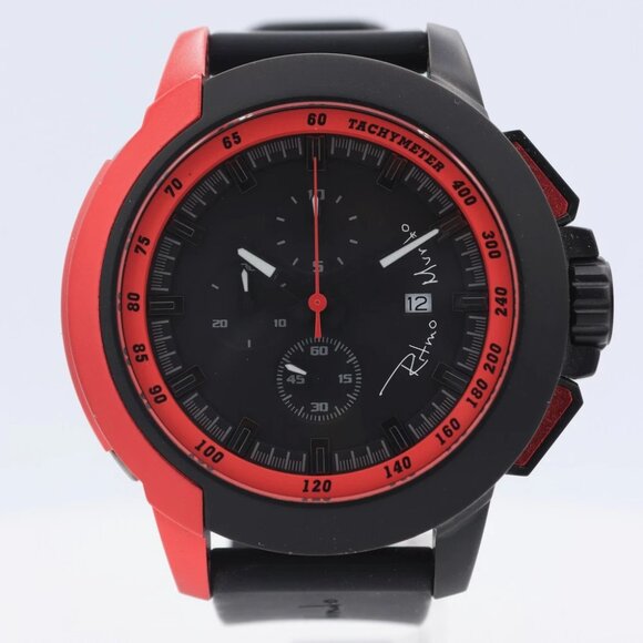 Ritmo Mundo 1101/4 RED Quantum II Men's Quartz Chronograph Wristwatch Steel - Picture 4 of 5